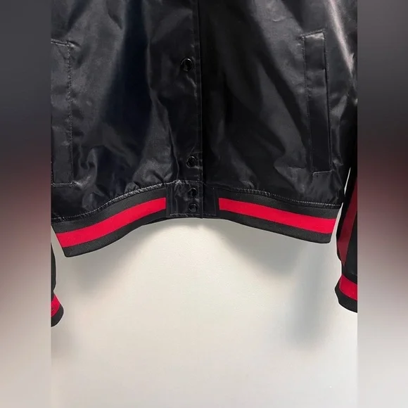 MITCHELL & NESS Women’s KC Chiefs Black & Red Starter Jacket - Size XS. - Picture 4 of 10